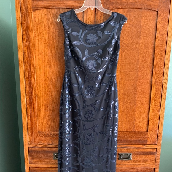 Ralph Lauren | Dresses | Nwt Ralph Lauren 28 Stretch Sequin Long Dress ...